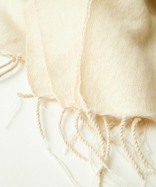hint hint（ヒントヒント）の「[hint hint/ヒントヒント] アクリルコットン大判ストール(アイボリー・ピンク)（ストール/ショール・レディース・ピンク/アイボリー・ONE SIZE）」の15枚目の写真