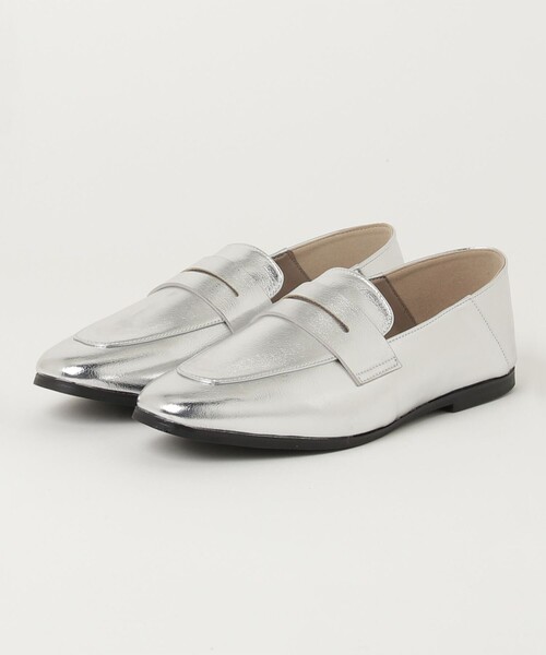 fredy emue（フレディエミュ）の「【JETEE/ ジュテ】スリムコインローファー（ローファー・レディース・シルバー/ブラック・24/23）」の12枚目の写真