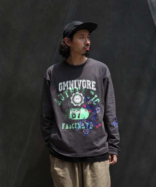 BEAVER(ビーバー)の「B omnivore/ビーオムニボー L/S COLLEGE(Tシャツ/カットソー・メンズ・ブラック/ホワイト・L/M)」の7枚目の写真