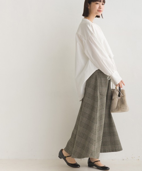 OMNES(オムネス)の「製品洗いコットンブロード袖口リボンオーバーシャツ(シャツ/ブラウス・レディース・ブラック系その他/ブラック系その他2/グレー系その他/ブルー系その他/ホワイト/ライトグレー/ベージュ系その他/ベージュ系その他2・FREE)」の11枚目の写真
