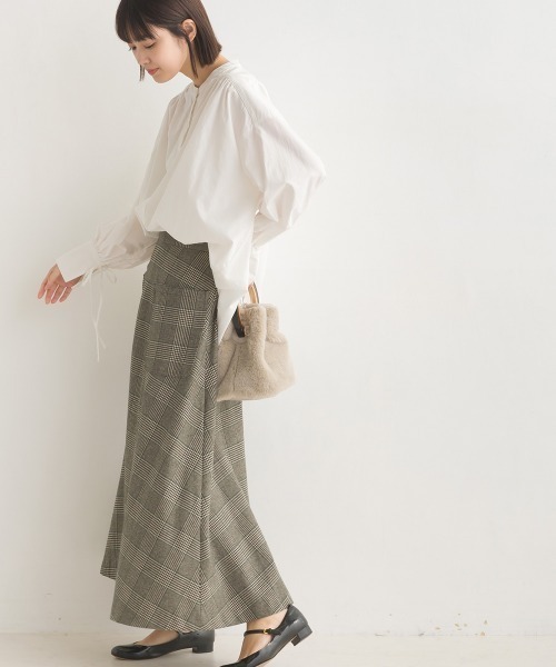 OMNES(オムネス)の「製品洗いコットンブロード袖口リボンオーバーシャツ(シャツ/ブラウス・レディース・ブラック系その他/ブラック系その他2/グレー系その他/ブルー系その他/ホワイト/ライトグレー/ベージュ系その他/ベージュ系その他2・FREE)」の13枚目の写真