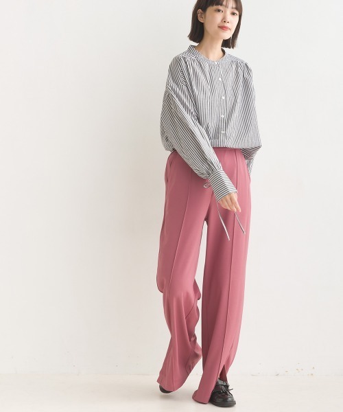 OMNES(オムネス)の「製品洗いコットンブロード袖口リボンオーバーシャツ(シャツ/ブラウス・レディース・ブラック系その他/ブラック系その他2/グレー系その他/ブルー系その他/ホワイト/ライトグレー/ベージュ系その他/ベージュ系その他2・FREE)」の17枚目の写真