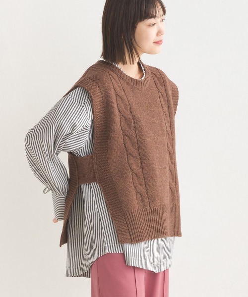 OMNES(オムネス)の「製品洗いコットンブロード袖口リボンオーバーシャツ(シャツ/ブラウス・レディース・ブラック系その他/ブラック系その他2/グレー系その他/ブルー系その他/ホワイト/ライトグレー/ベージュ系その他/ベージュ系その他2・FREE)」の18枚目の写真
