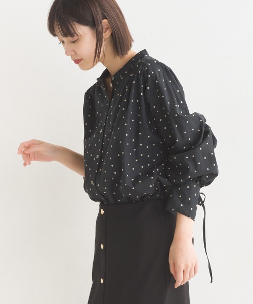 OMNES(オムネス)の「製品洗いコットンブロード袖口リボンオーバーシャツ(シャツ/ブラウス・レディース・ブラック系その他/ブラック系その他2/グレー系その他/ブルー系その他/ホワイト/ライトグレー/ベージュ系その他/ベージュ系その他2・FREE)」の19枚目の写真