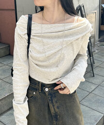 mystic | オフショルロングTシャツ(Tシャツ/カットソー)