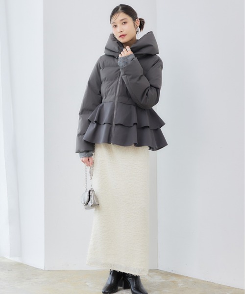 入荷now 口コミ RIRIYANO（リリヤーノ）の「【RIRIYANO ペプラムファイバー ジャケット・アウター