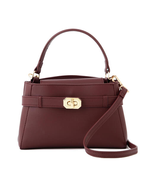 EDIT COLOGNE（エディットコロン）の「ミニベルトポシェット（ハンドバッグ・レディース・ベージュ/ブラック/ボルドー・ﾌﾘ-）」の6枚目の写真