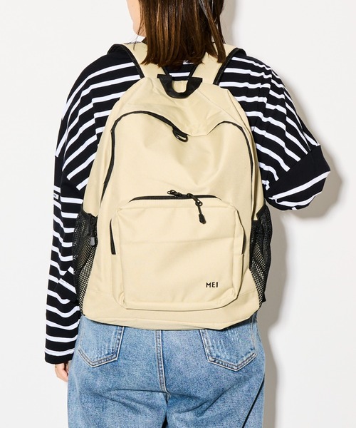 MEI（メイ）の「【 MEI / メイ 】 ナイロン バックパック リュック STD PAK（バックパック/リュック・メンズ・ベージュ/ネイビー/ブラウン/オリーブドラブ/オフホワイト/ダークグリーン/グレー/ワイン/サックスブルー/ブラック・FREE）」の5枚目の写真
