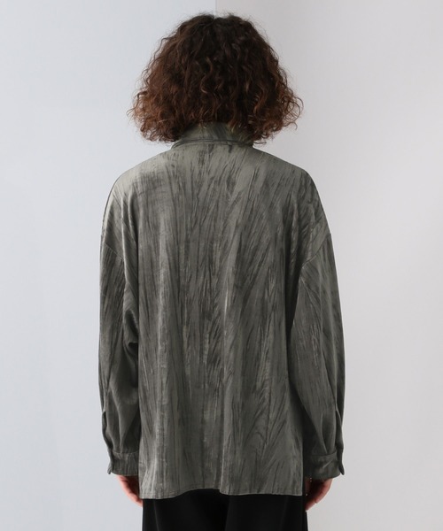 HARE（ハレ）の「ベロアパーツボウタイシャツ(HARE)（シャツ/ブラウス・メンズ・ブラック/グレー・FREE）」の22枚目の写真