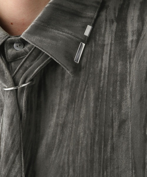HARE（ハレ）の「ベロアパーツボウタイシャツ(HARE)（シャツ/ブラウス・メンズ・ブラック/グレー・FREE）」の15枚目の写真