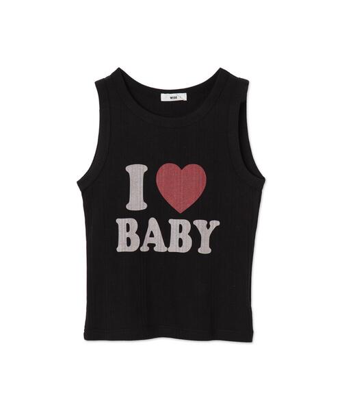 WEGO（ウィゴー）の「WEGO/ILOVEBABYタンク（タンクトップ・レディース・ブラック/ホワイト・FREE）」の12枚目の写真