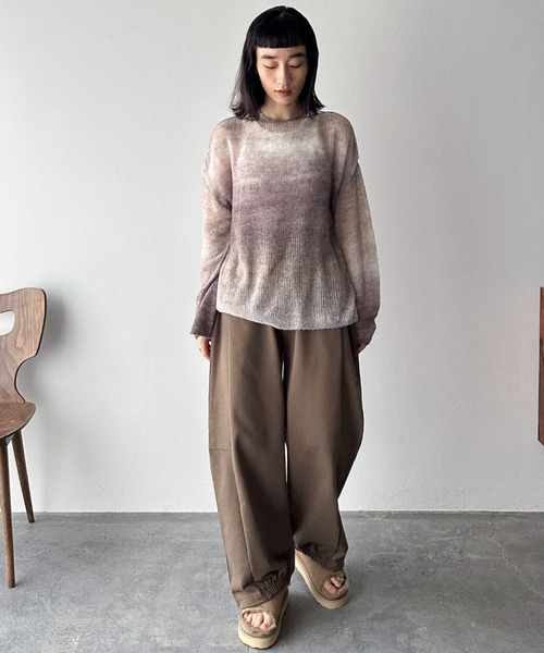 unused 23aw ニット　セーター　モヘヤ　モヘア　グラデーション unused 23aw ニット セーター モヘヤ モヘア グラデーション