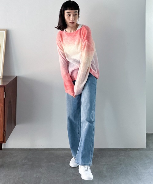 セール】グラデーションモヘアニット（ニット/セーター）｜DOUX