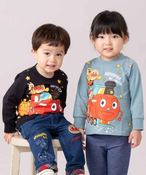 夜空柄アンシャントマン シルク100％チュニック 星空柄 つながるSLﾏﾝ夜空柄長袖Tシャツ（Tシャツ/カットソー