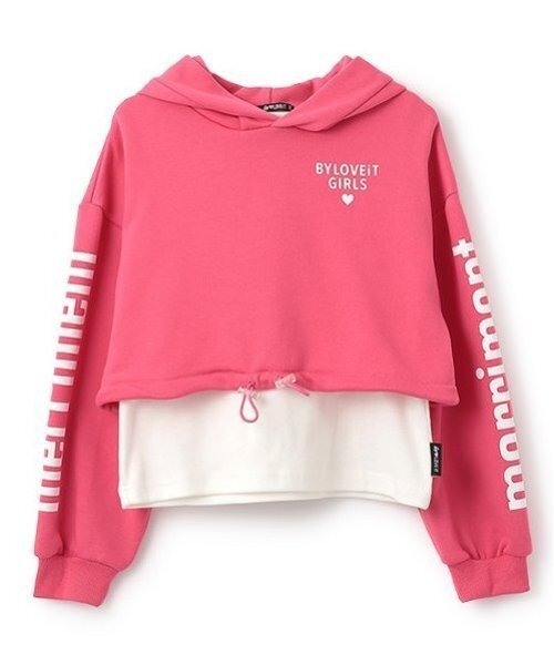 by LOVEiT（バイラビット）の「タンクつきウサ耳パーカー（パーカー・キッズ・ホワイト系その他/チェリーピンク/ブラック・120cm/130cm/140cm/150cm/160cm）」の3枚目の写真