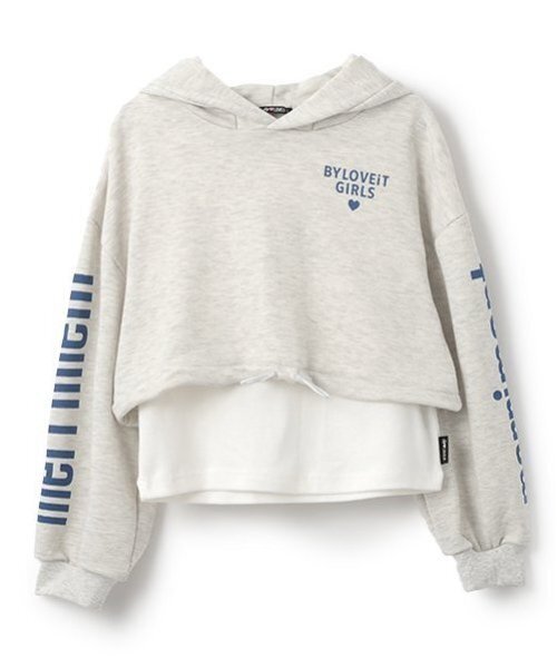 by LOVEiT（バイラビット）の「タンクつきウサ耳パーカー（パーカー・キッズ・ホワイト系その他/チェリーピンク/ブラック・120cm/130cm/140cm/150cm/160cm）」の4枚目の写真