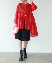 TITE IN THE STORE | シアーコットンチュニックギャザーブラウス(シャツ/ブラウス)
