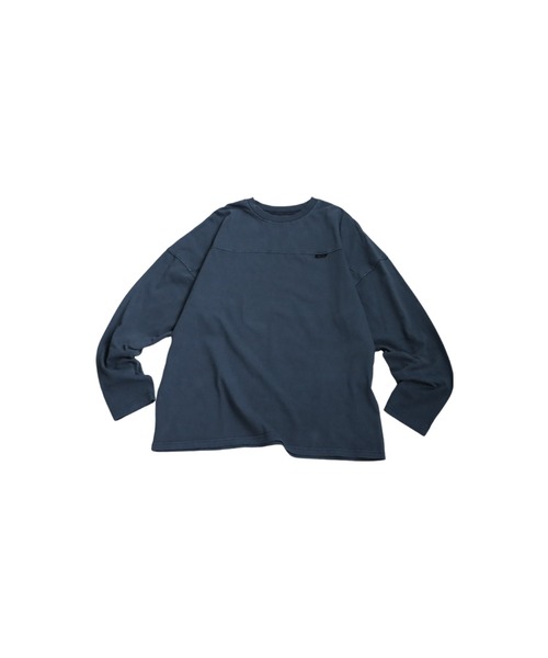 antiqua（アンティカ）の「フットボールロンT（Tシャツ/カットソー・レディース・オフホワイト/ブルー/カーキ/スミクロ・P/R）」の10枚目の写真