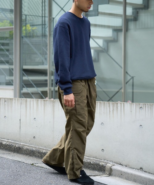 CIAOPANIC TYPY（チャオパニックティピー）の「プレミアム無地スウェット　トンプキン裏毛クルー（スウェット・メンズ・チャコールグレー/ライトグレー/ボルドー/ネイビー・MEDIUM/LARGE）」の11枚目の写真