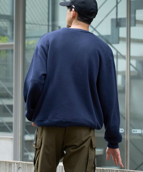 CIAOPANIC TYPY（チャオパニックティピー）の「プレミアム無地スウェット　トンプキン裏毛クルー（スウェット・メンズ・チャコールグレー/ライトグレー/ボルドー/ネイビー・MEDIUM/LARGE）」の9枚目の写真