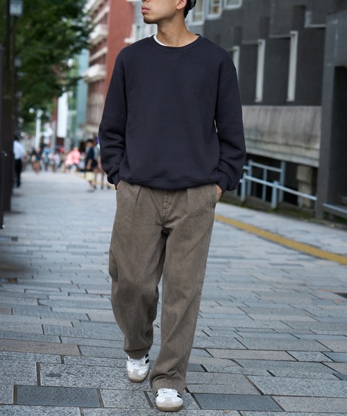 CIAOPANIC TYPY（チャオパニックティピー）の「プレミアム無地スウェット　トンプキン裏毛クルー（スウェット・メンズ・チャコールグレー/ライトグレー/ボルドー/ネイビー・MEDIUM/LARGE）」の16枚目の写真