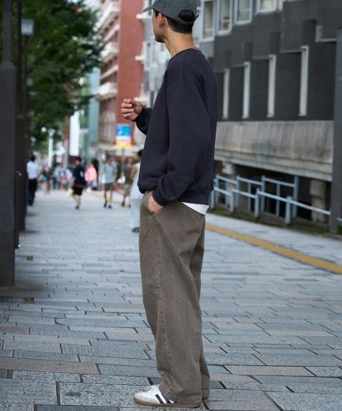 CIAOPANIC TYPY（チャオパニックティピー）の「プレミアム無地スウェット　トンプキン裏毛クルー（スウェット・メンズ・チャコールグレー/ライトグレー/ボルドー/ネイビー・MEDIUM/LARGE）」の17枚目の写真