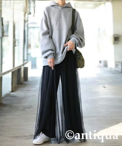 antiqua（アンティカ）の「チュールドッキングパンツ（その他パンツ・レディース・ブラック系その他/グレー系その他/ブルー系その他・MEDIUM/LARGE）」の8枚目の写真