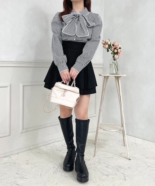 apres jour（アプレジュール）の「アソートボウタイリボンブラウス【ZOZOTOWN限定アイテム】（シャツ/ブラウス・レディース・グリーン/ピンク/ブラック/オフホワイト/ブルー・フリー/X-LARGE）」の10枚目の写真