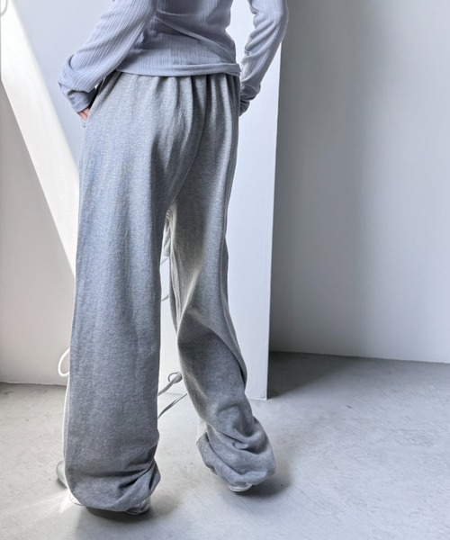 Y2K SYNAPSE FACTORY（ワイツーケー シナプスファクトリー）の「【コットン】リボンスウェットジョガーパンツ（スウェットパンツ・レディース・グレー/ブラック・FREE）」の22枚目の写真