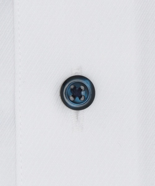 TOKYO SHIRTS（トウキョウシャツ）の「超形態安定ノーアイロン ボタンダウン 長袖ビジネスワイシャツ（ビジネスシャツ・メンズ・ホワイト・首回り37cm-裄丈80cm/首回り39cm-裄丈80cm/首回り39cm-裄丈84cm/首回り41cm-裄丈82cm/首回り41cm-裄丈86cm/首回り42cm-裄丈82cm/首回り42cm-裄丈86cm/首回り43cm-裄丈82cm/首回り43cm-裄丈86cm/首回り37cm-裄丈84cm）」の5枚目の写真