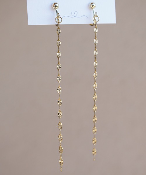 CERCA(チェルカ)の「saran jewelry/ロング デザイン チェーン イヤリング(イヤリング・レディース・ゴールド/シルバー・FREE)」の5枚目の写真