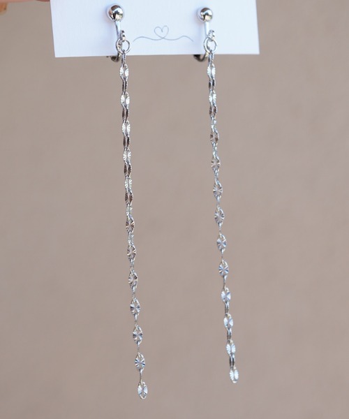 CERCA(チェルカ)の「saran jewelry/ロング デザイン チェーン イヤリング(イヤリング・レディース・ゴールド/シルバー・FREE)」の6枚目の写真