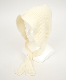 an meets zakka | an meets zakka ウールリブニットフード帽(ニットキャップ/ビーニー)