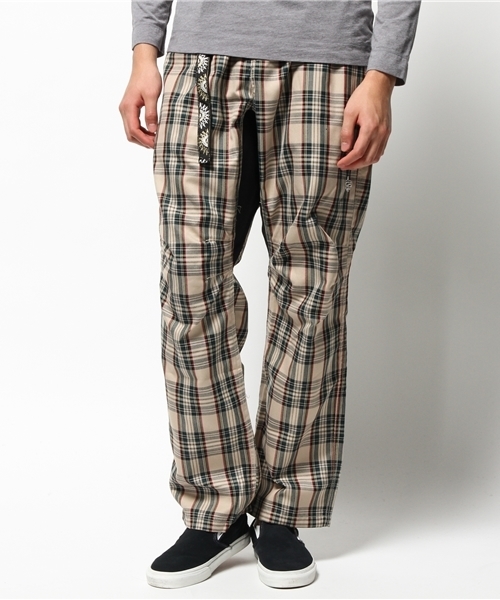 ALDIES（アールディーズ）の「Swell Pants チェック柄クライミングパンツ（その他パンツ・メンズ・グリーン/ネイビー/レッド/ベージュ・MEDIUM/SMALL/LARGE/X-LARGE）」の2枚目の写真