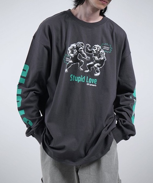 【セール】QT8 GARMENTS／Stupid LoveロングスリーブT（Tシャツ/カットソー）｜QT8（キューティーエイト）