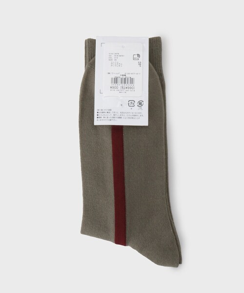 THE SHOP TK （ザ ショップ ティーケー ）の「◆ラインSOX（ソックス/靴下・メンズ・ボルドー/ネイビー/チャコールグレー/ブラック・00）」の6枚目の写真