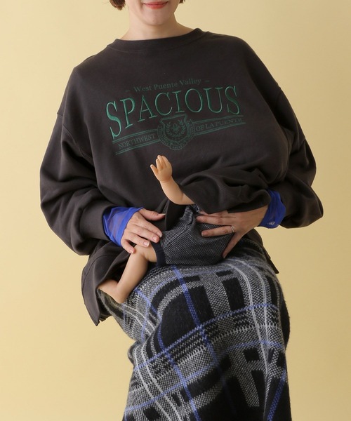 LEPSIM（レプシィム）の「【産前・産後対応】マタニティ／刺繍ロゴスウェット　200267（マタニティウェア/グッズ・レディース・チャコールグレー/グレー・FREE）」の18枚目の写真