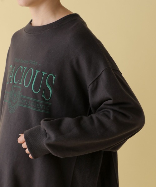 LEPSIM（レプシィム）の「【産前・産後対応】マタニティ／刺繍ロゴスウェット　200267（マタニティウェア/グッズ・レディース・チャコールグレー/グレー・FREE）」の13枚目の写真