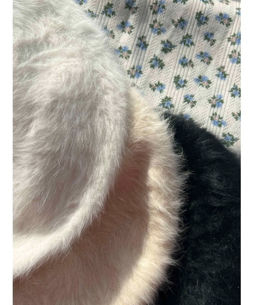 PHILLY（フィリー）の「【PHILLY】フェザータッチベレー（ハンチング/ベレー帽・レディース・ブラック/ホワイト/ベージュ・FREE）」の8枚目の写真