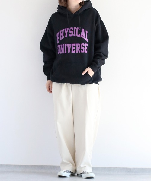 SCREEN STARS（スクリーンスターズ）の「【SCREEN STARS × Cepo】裏起毛ロゴパーカー（パーカー・レディース・チャコール/ベージュ/ブラック/グレー/グレー系その他/ブラック系その他/グレー系その他2/ベージュ系その他・L）」の21枚目の写真