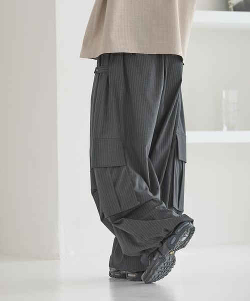 【Anui】TRタックパラシュートパンツ セール】【UNISEX/3サイズ展開】TRタックパラシュートパンツ