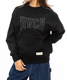RVCA レディース RVCA STITCH LOOSE FI トレーナー/ルーカロゴステッチワーククルーネックトレーナー・スウェット
