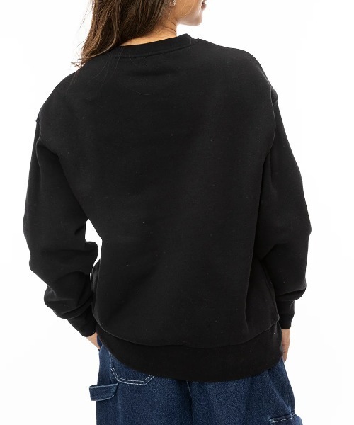 RVCA(ルーカ)の「RVCA レディース RVCA STITCH LOOSE FI トレーナー/ルーカロゴステッチワーククルーネックトレーナー・スウェット(スウェット・レディース・ブラック/グレー・SMALL/MEDIUM)」の8枚目の写真