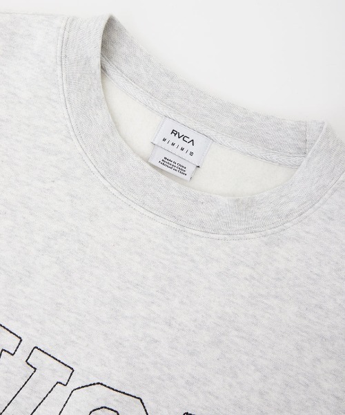 RVCA(ルーカ)の「RVCA レディース RVCA STITCH LOOSE FI トレーナー/ルーカロゴステッチワーククルーネックトレーナー・スウェット(スウェット・レディース・ブラック/グレー・SMALL/MEDIUM)」の6枚目の写真