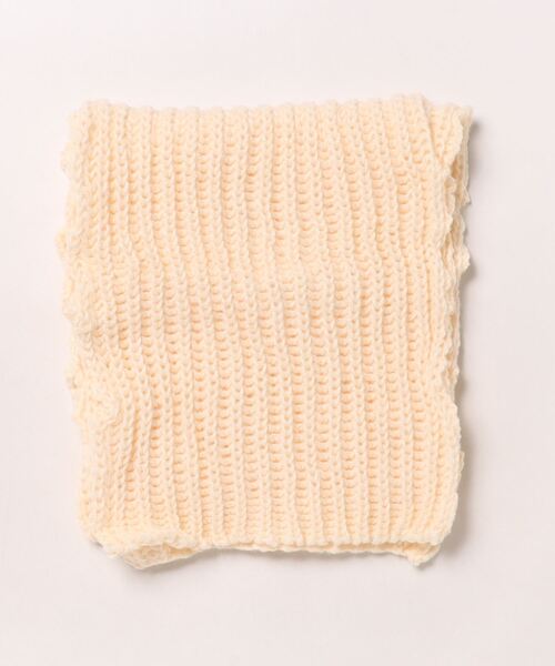 Mayree（メイリー）の「【urge select】リブ編み 無地 ローゲージ ニットマフラー（マフラー・レディース・ピンク/ブラック/オフホワイト/グレー/ブラウン/レッド/イエロー・FREE）」の14枚目の写真