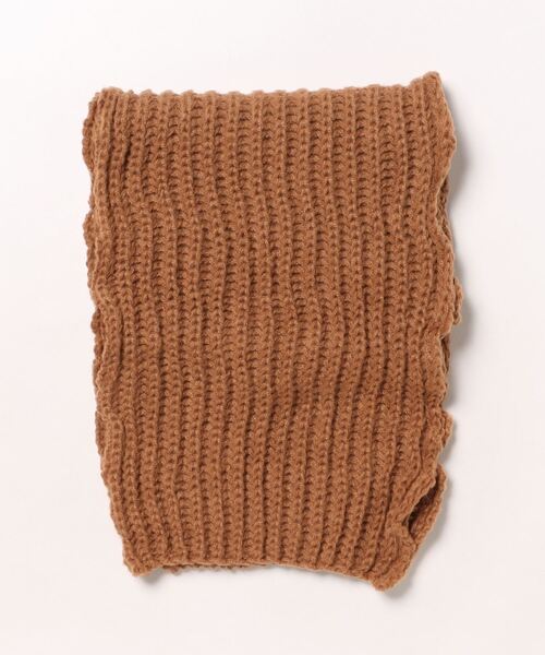 Mayree（メイリー）の「【urge select】リブ編み 無地 ローゲージ ニットマフラー（マフラー・レディース・ピンク/ブラック/オフホワイト/グレー/ブラウン/レッド/イエロー・FREE）」の16枚目の写真