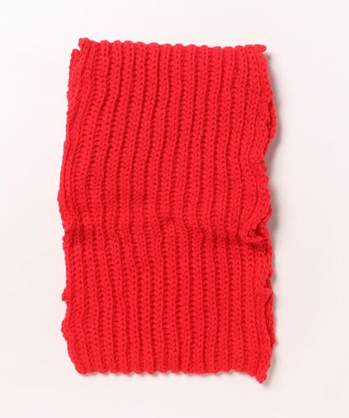 Mayree（メイリー）の「【urge select】リブ編み 無地 ローゲージ ニットマフラー（マフラー・レディース・ピンク/ブラック/オフホワイト/グレー/ブラウン/レッド/イエロー・FREE）」の10枚目の写真