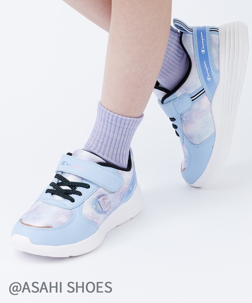 Champion(チャンピオン)の「Champion/チャンピオン スニーカー(CPN J303)(スニーカー・キッズ・サックスブルー/ホワイト/ブラック・23.5cm/21.5cm/21.0cm/20.0cm/19.0cm/24.5cm/24.0cm/23.0cm/22.5cm/22.0cm)」の3枚目の写真