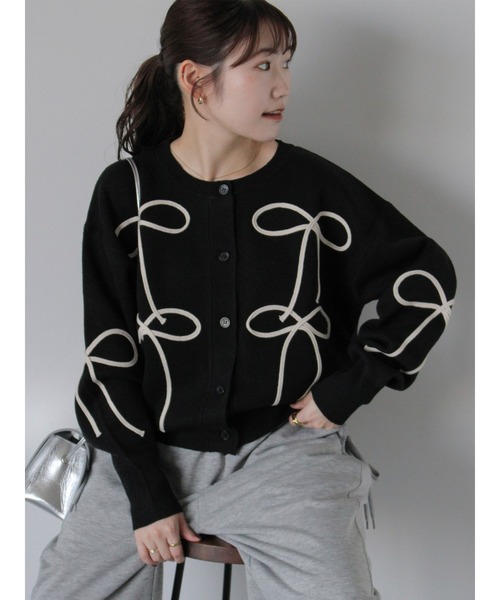 ehka sopo（エヘカソポ）の「リボンコード刺繍カーディガン