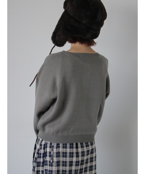 ehka sopo(エヘカソポ)の「リボンコード刺繍カーディガン(カーディガン/ボレロ・レディース・ブラック/グレー/キナリ・F)」の22枚目の写真